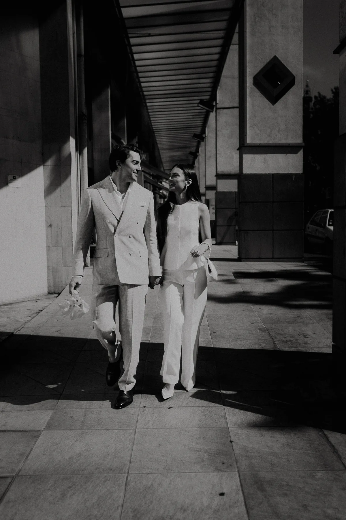 La mariée dans les rues de Clermont-Ferrand