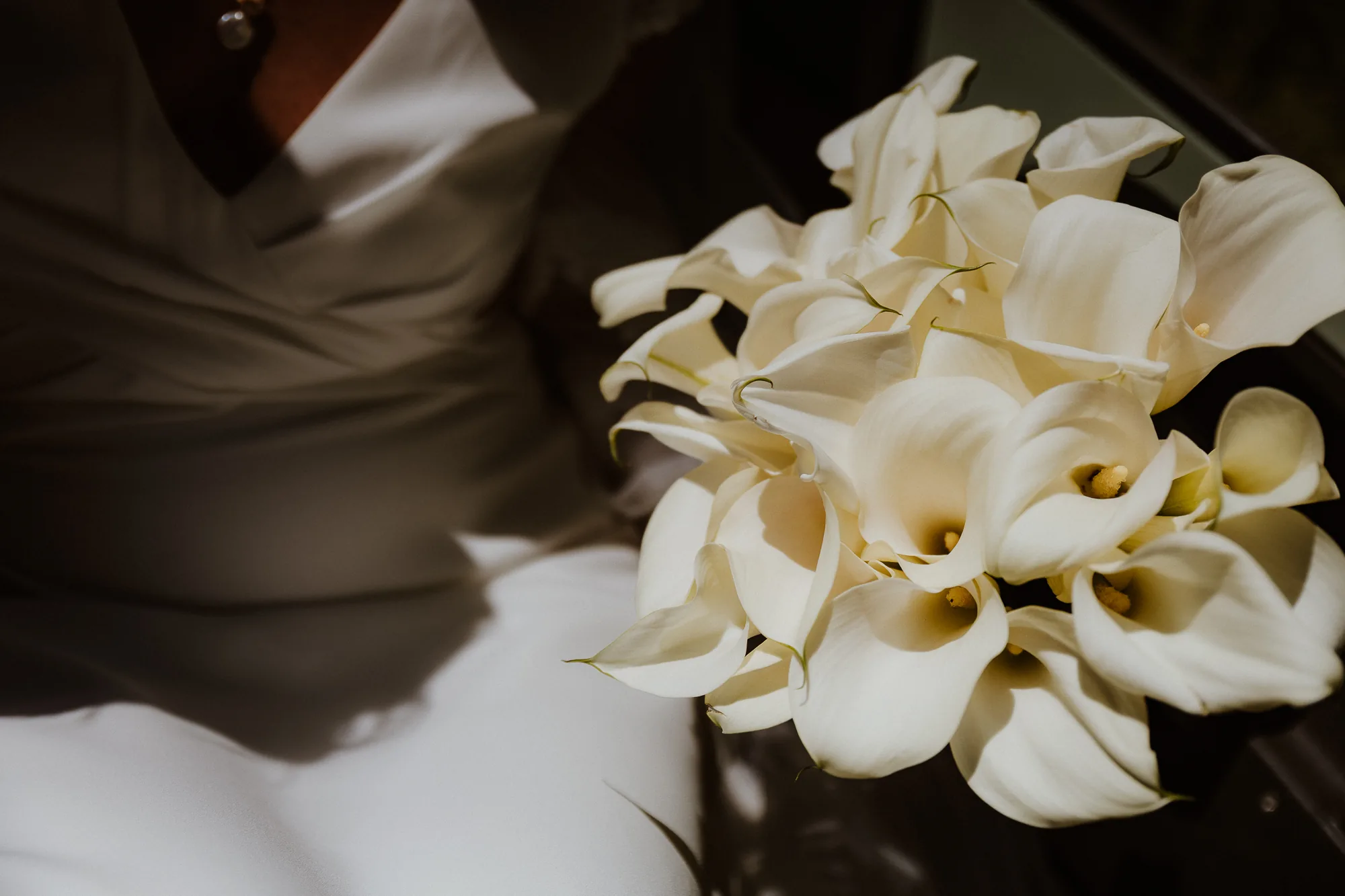 Bouquet de la mariée, fleurs blanches
