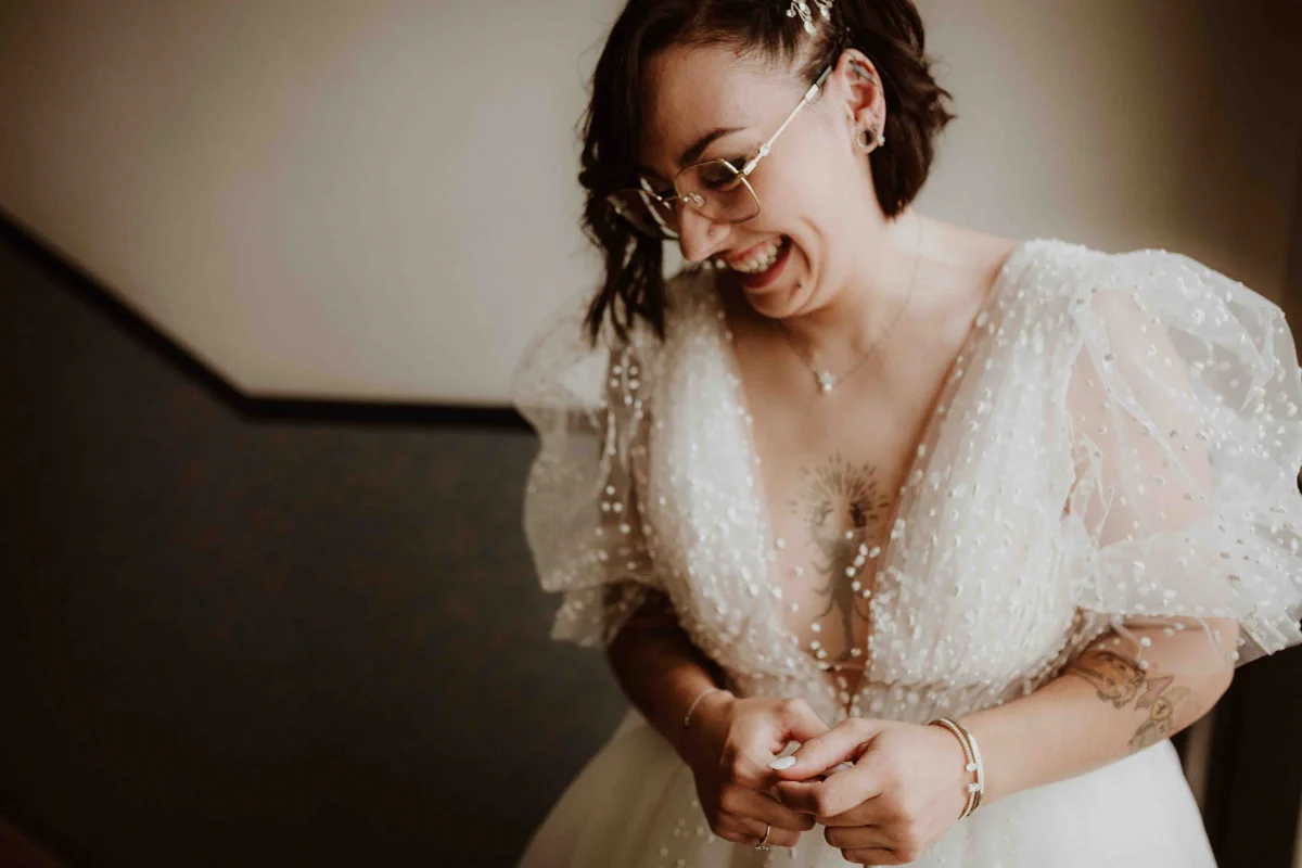 Portrait — matinée du mariage