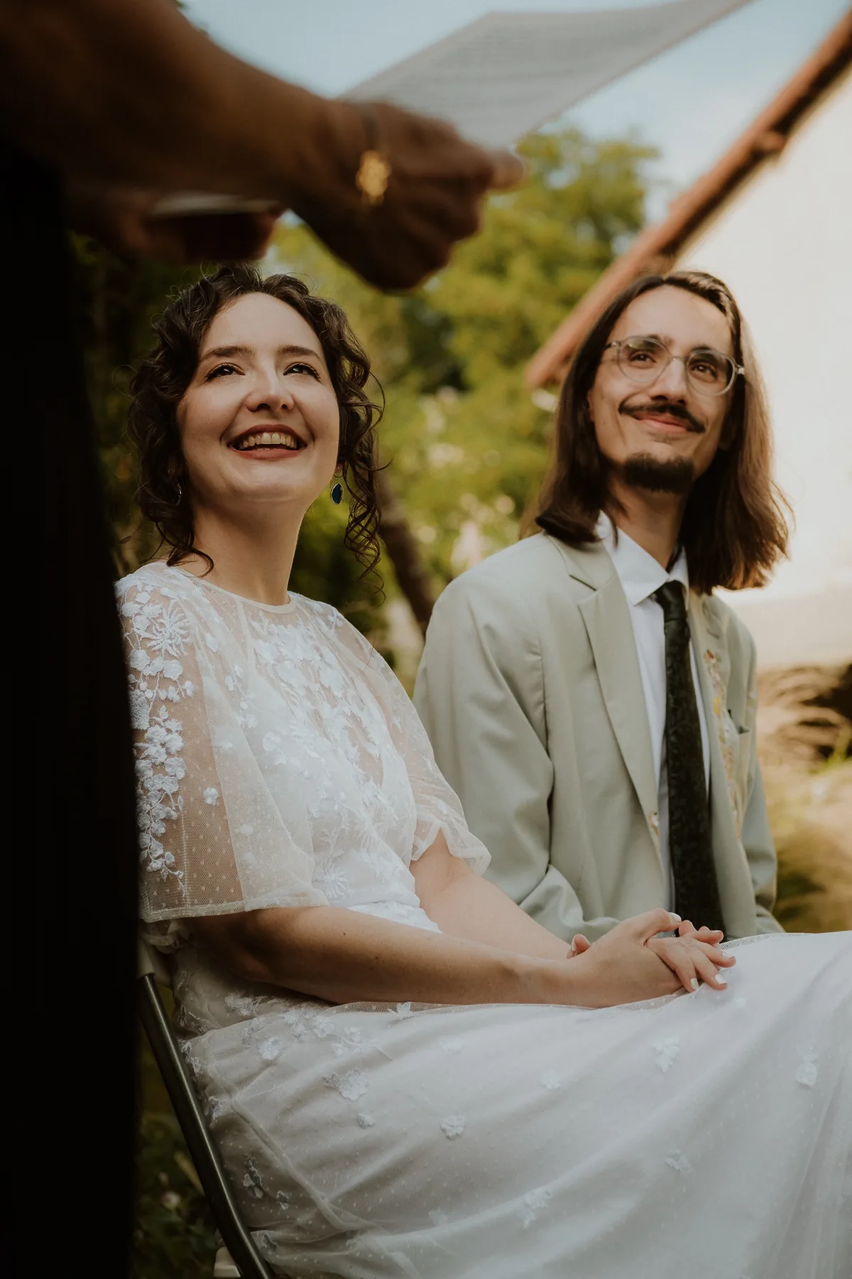 Portrait des deux mariées au Pavillon Fani